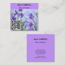 Monet - Lilac Irises / Iris Mauves - QR-Code