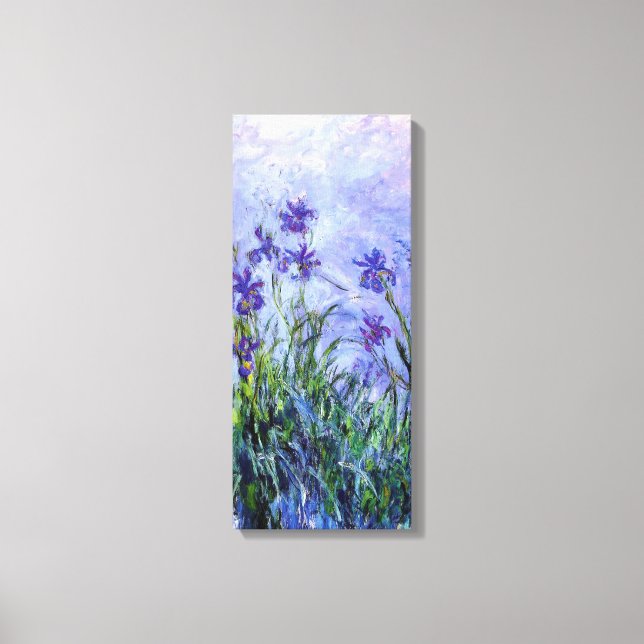 Monet Lilac Irises Leinwanddruck (Vorderseite)