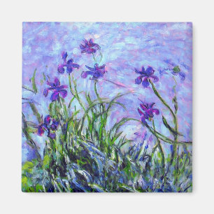 Monet Lilac Irises Magnet