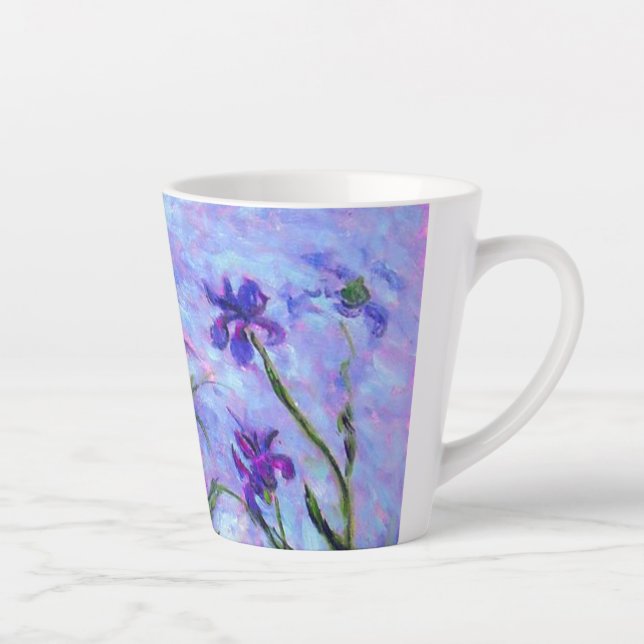 Monet Lilac Irises Milchtasse (Rechts)