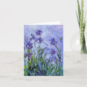 Monet Lilac Irises Note Card Karte