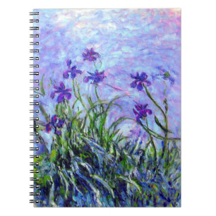 Monet Lilac Irises Notizblock