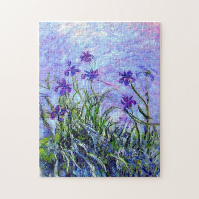 Monet Lilac Irises Puzzle (Vertikal)