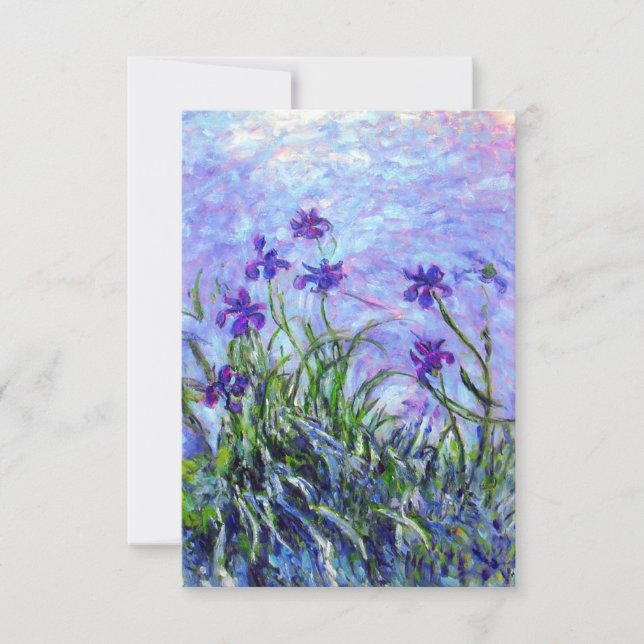 Monet Lilac Irises Save The Date (Vorderseite)