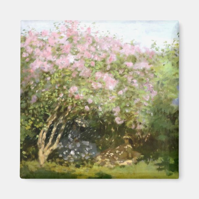 Monet - Lilacs in der Sonne Magnet (Vorne)