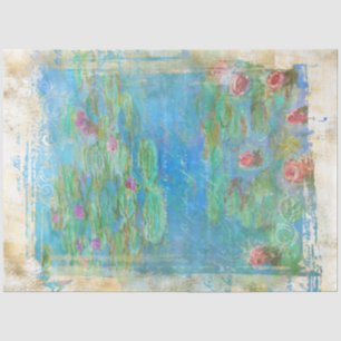 ** Monet Lily Pond Vintage Decoupage AR23   Seidenpapier