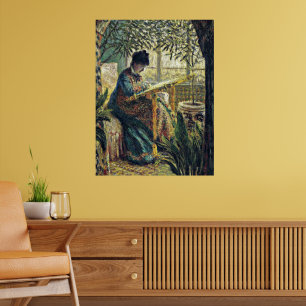 Monet - Madame Monet Stickerei Poster
