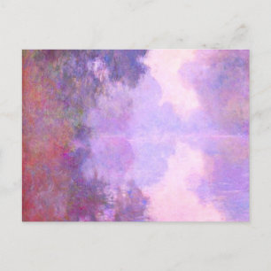 Monet - Misty Morning an der Seine, Postkarte