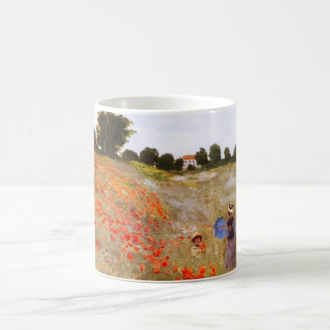 Monet Mohnblumen-Tasse Kaffeetasse (Mittel)