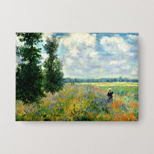 Monet - Mohnfeld, Argenteuil Button