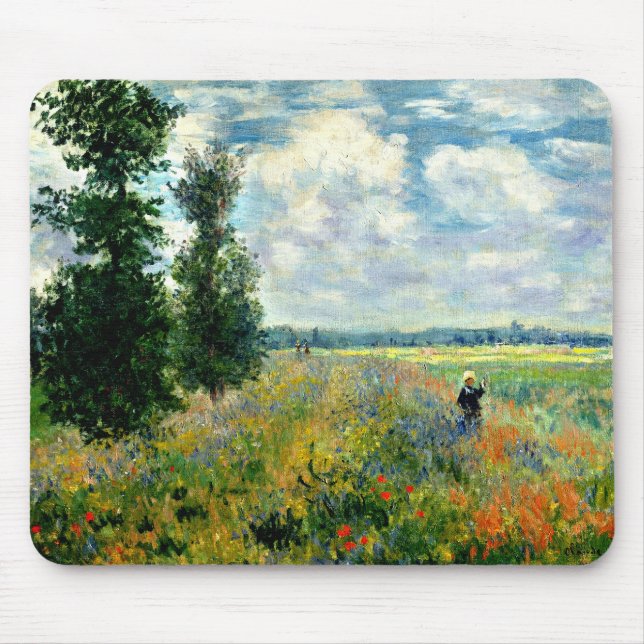 Monet - Mohnfeld, Argenteuil Mousepad (Vorne)