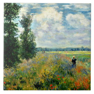 Monet - Mohnfeld, Argentinien Fliese