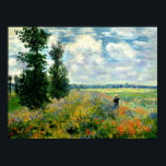 Monet - Mohnfeld, Argentinien Poster<br><div class="desc">Poppy Field,  Argenteuil - Kunstmalerei des französischen Impressionisten Claude Monet</div>