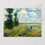 Monet - Mohnfeld, Argentinien Postkarte<br><div class="desc">Claude Monet 1875 Gemälde,  Poppy Field,  Argenteuil,  Postkarte nach Maß,  Bestseller</div>