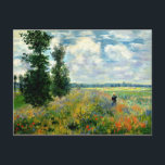 Monet - Mohnfeld, Argentinien Postkarte<br><div class="desc">Poppy Field,  Argenteuil - Kunstmalerei des französischen Impressionisten Claude Monet</div>