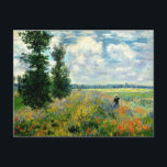 Monet - Mohnfeld, Argentinien Postkarte<br><div class="desc">Poppy Field,  Argenteuil - Kunstmalerei des französischen Impressionisten Claude Monet</div>