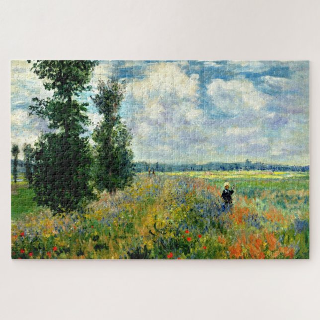 Monet - Mohnfeld, Argentinien Puzzle (Horizontal)