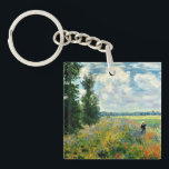 Monet - Mohnfeld, Argentinien Schlüsselanhänger<br><div class="desc">Claude Monet 1875 Gemälde,  Poppy Field,  Argenteuil</div>