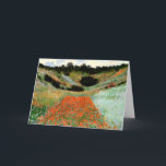 Monet - Mohnfeld in einem Tiegel bei Giverne Karte<br><div class="desc">Poppy Field in einem Hollow bei Giverny,  berühmtes Gemälde von Claude Monet</div>