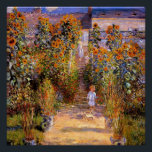 Monet - Monet's Garden at Vetheuil Poster<br><div class="desc">Monet's Garden at Vetheuil,  1881 Kunstmalerei von Claude Monet</div>