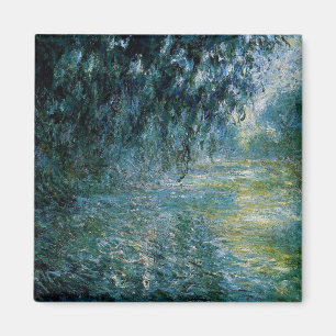 Monet - Morgen an der Seine im Regen Magnet