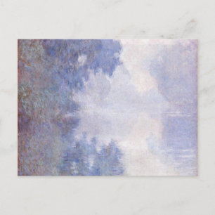 Monet - Morgengrauen an der Seine, Mist Postkarte