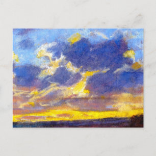 Monet - Nachtfall, berühmtes Gemälde,  Postkarte