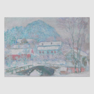 Monet - Norwegen, Dorf Sandviken im Schnee Seidenpapier