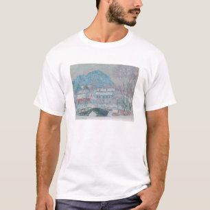 Monet - Norwegen, Dorf Sandviken im Schnee T-Shirt
