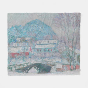 Monet - Norwegen, Sandviken Village in Snow Fleecedecke