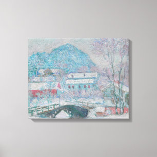 Monet - Norwegen, Sandviken Village in Snow Leinwanddruck