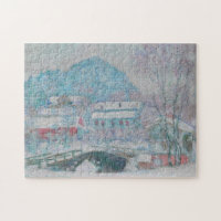 Monet - Norwegen, Sandviken Village in Snow