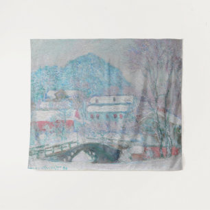 Monet - Norwegen, Sandviken Village in Snow Wandteppich