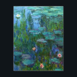 Monet Nympheas Wasser-Lilien-Einladungen Einladung<br><div class="desc">Monet Nympheas Wasser-Lilieneinladungen. Ölmalerei auf Leinwand 1915. Für die letzten dreißig Jahre seines Lebens, malte Monet seinen Lilienteich bei Giverny. Nympheas stellt ein seines Besten und geliebtesten Arbeiten mit seinen Reichen und mannigfaltigen Gebrauches von Grüntönen dar. Ein großes Geschenk für Fans von Monet, von Impressionismus, von Wasserlilien und von französischem...</div>