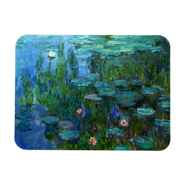 Monet Nympheas Water Lilies Magnet (Horizontal)