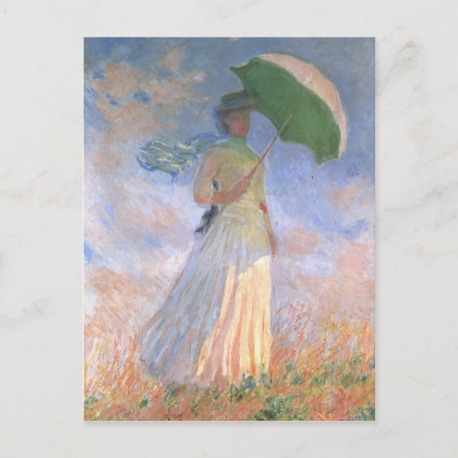 Monet Painting Postkarte (Vorderseite)