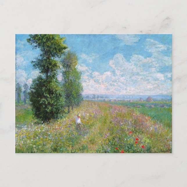 Monet Painting Postkarte (Vorderseite)