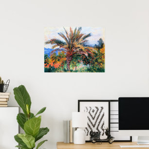Monet - Palme in Bordighera, Poster