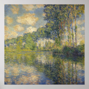 Monet - Pappeln an der Epte Poster
