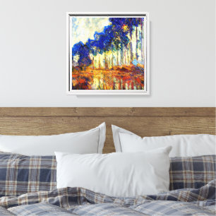 Monet - Pappeln im Herbst Leinwanddruck