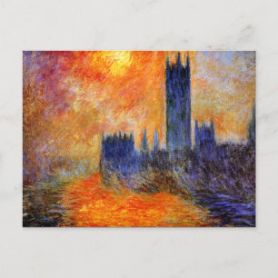 Monet - Parlament Sun Postkarte
