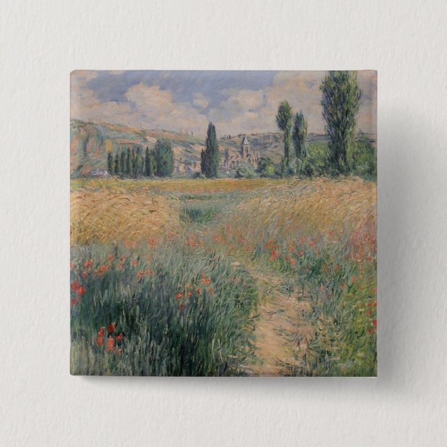 Monet Path auf der Insel Saint Martin, Vétheuil Button (Vorderseite)