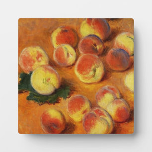 Monet Peaches Plaque Fotoplatte