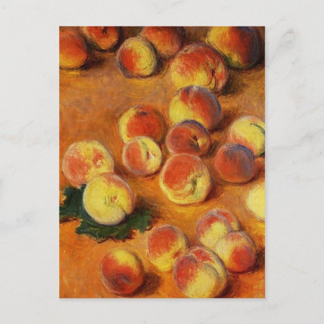 Monet Peaches Postcard Postkarte (Vorderseite)