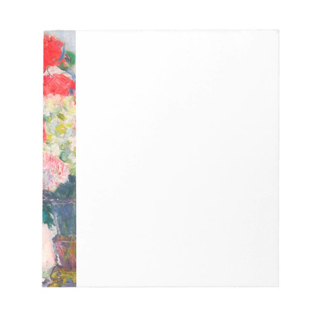Monet Peonies Notizblock (Vorderseite)
