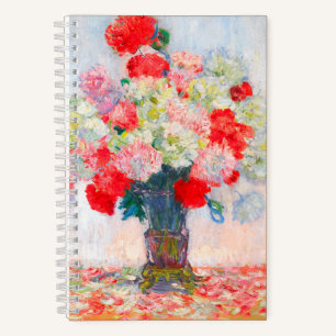Monet Peonies Notizbuch