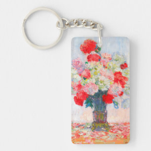 Monet Peonies Schlüsselanhänger