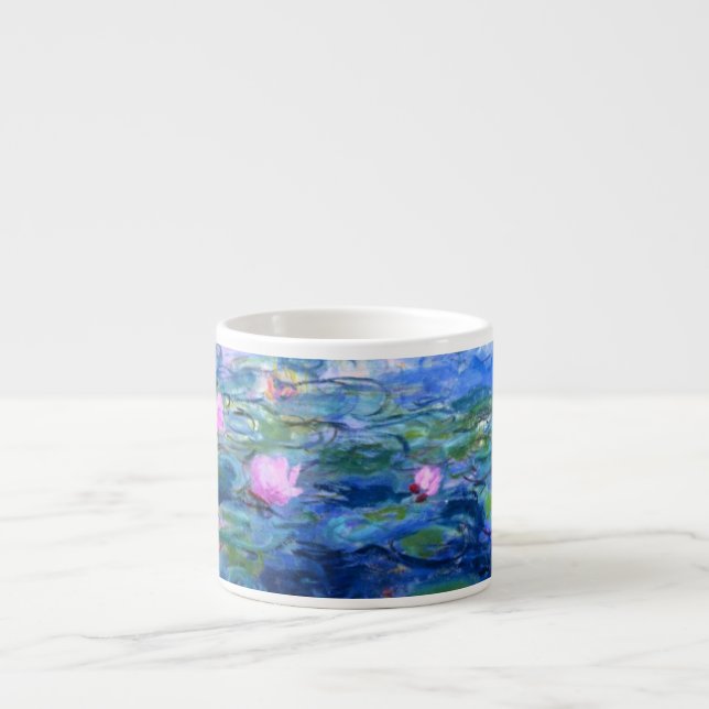 Monet Pink Water Lilies Espressotasse (Vorderseite)