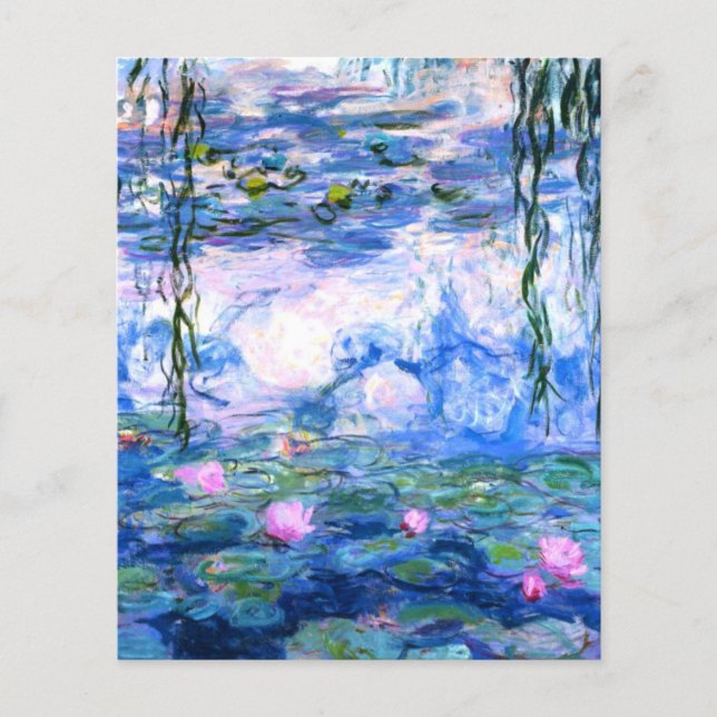 Monet Pink Water Lilies Flyer (Vorne)