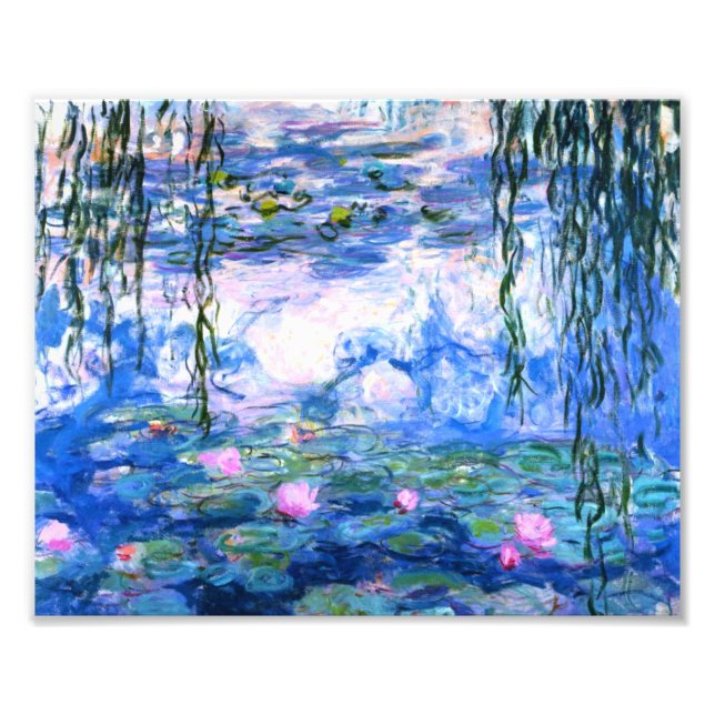 Monet Pink Water Lilies Fotodruck (Vorne)